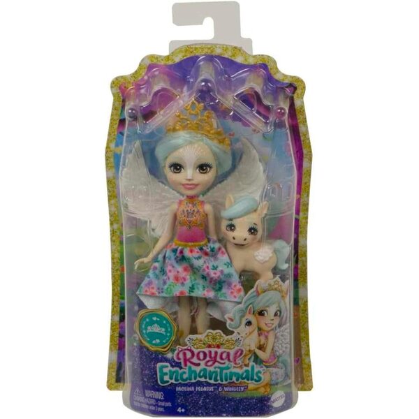 Enchantimals Paolina der Pegasus mit Freund Wingley und Zubehör, Spielzeug für Kinder ab 4 Jahren