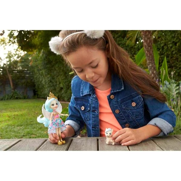 Enchantimals Paolina der Pegasus mit Freund Wingley und Zubehör, Spielzeug für Kinder ab 4 Jahren