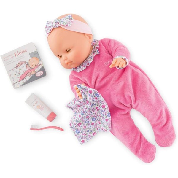 Corolle Eloise geht zum Dodo Poupon 36 cm Boxset mit 4 Spielzubehörteilen für Mädchen
