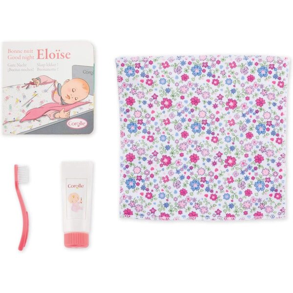 Corolle Eloise geht zum Dodo Poupon 36 cm Boxset mit 4 Spielzubehörteilen für Mädchen