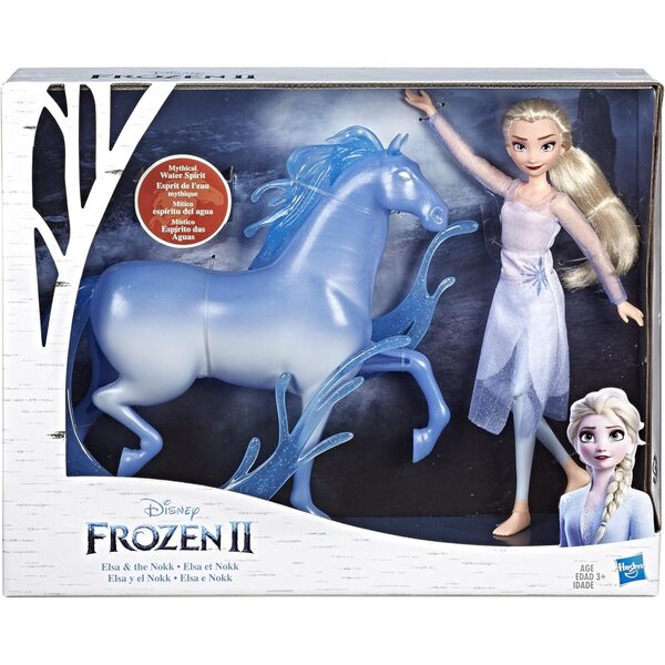 Hasbro Disney Frozen 2: Elsa Doll und Nokk Figur für Kinder ab 3 Jahren