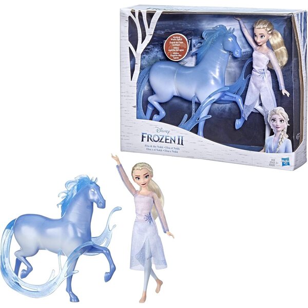 Hasbro Disney Frozen 2: Elsa Doll und Nokk Figur für Kinder ab 3 Jahren