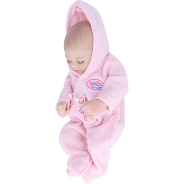 Reborn Akozon 10 Zoll Silikonpuppe, realistisch und weich, waschbarer Pyjama