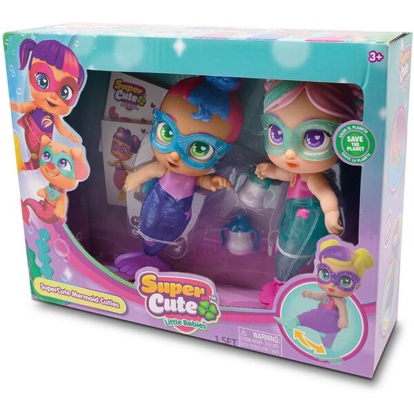 Super süße Mini-Meerjungfrau Cuties Babypuppe 12 cm Bizak – Spielzeug sortiert