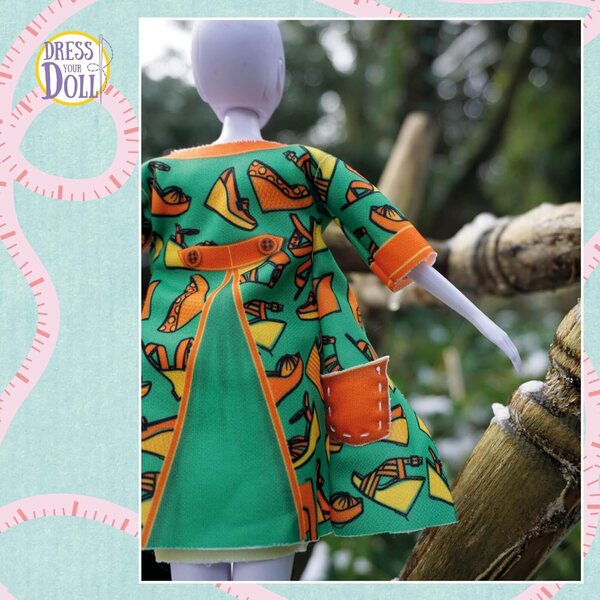 Kit cucito Vervaco Dress Your Doll - vestito per bambole 29-30 cm, facile da realizzare