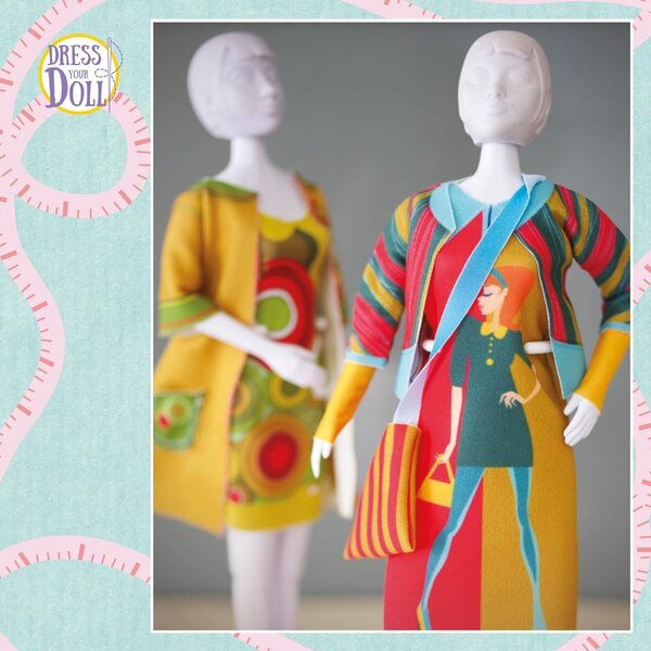 VERVACO Dress Your Doll Kreatives Nähset für 29-cm-Puppen – Nähen lernen ganz einfach