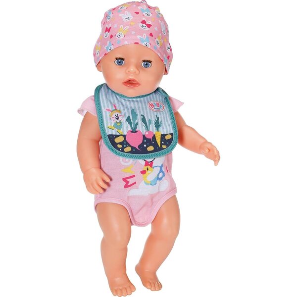 BABY born Set mit 2 Lätzchen 43 cm für Kinder ab 3 Jahren – einfach zu tragen, 2 Modelle