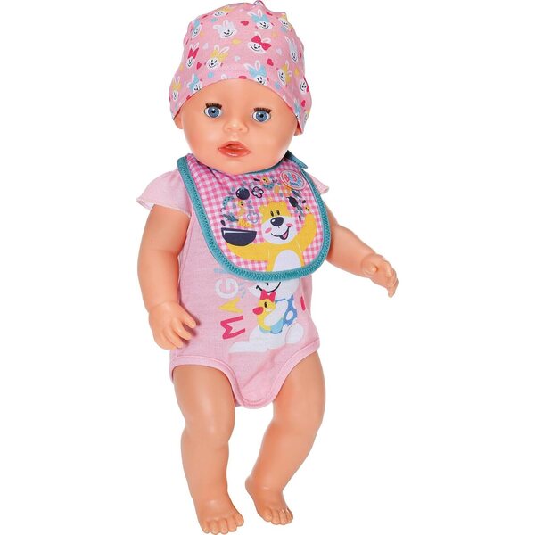 BABY born Set mit 2 Lätzchen 43 cm für Kinder ab 3 Jahren – einfach zu tragen, 2 Modelle