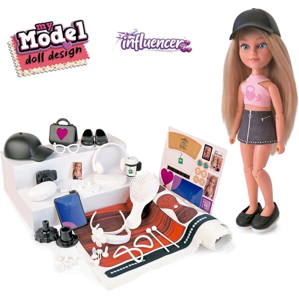 Mein Model Doll Design Influencer: Kreativset für Puppen mit Echthaar und Modedesign