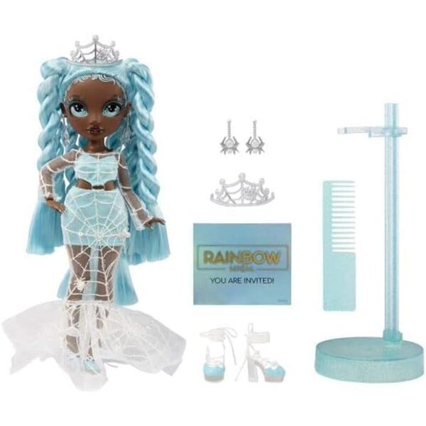 Rainbow High Costume Ball Bambola Robin Sterling 28 cm con Abito e Accessori Glam