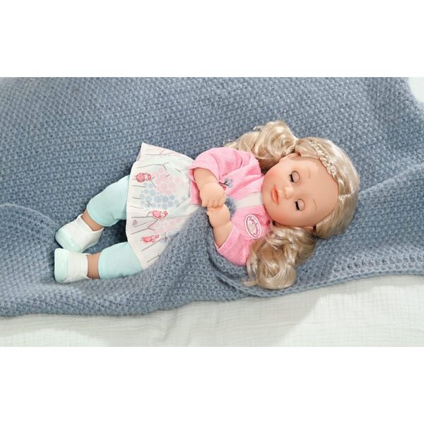 Baby Annabell Little Sophia 36 cm – Weiche Puppe mit blonden Haaren und Schlafaugen