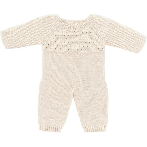Miniland Pigiama Bianco per Bambole 15 3/4'' in Maglia ECO Made in Spain