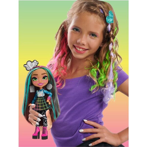 Just Play Art Squad Nene 10''-Puppe mit Neon-Kunst- und Modeset für kreative Kinder