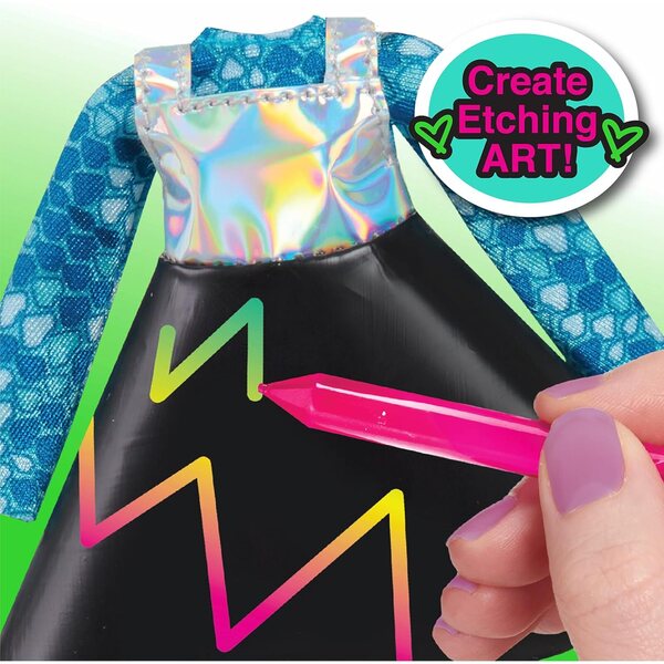 Just Play Art Squad Nene 10''-Puppe mit Neon-Kunst- und Modeset für kreative Kinder