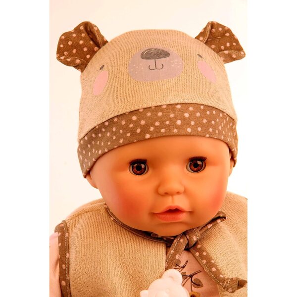 Schildkröt Bambola Amy 45 cm con abbigliamento completo e pupazzo, realizzata in Germania