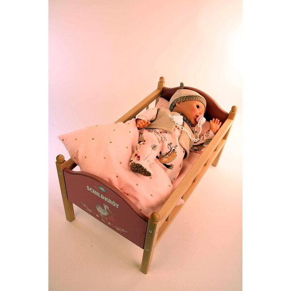 Schildkröt Bambola Amy 45 cm con abbigliamento completo e pupazzo, realizzata in Germania