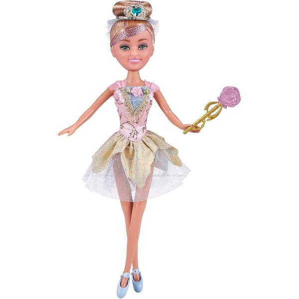 Bambola ballerina Sparkle Girlz Deluxe Oro con vestito scintillante e accessori