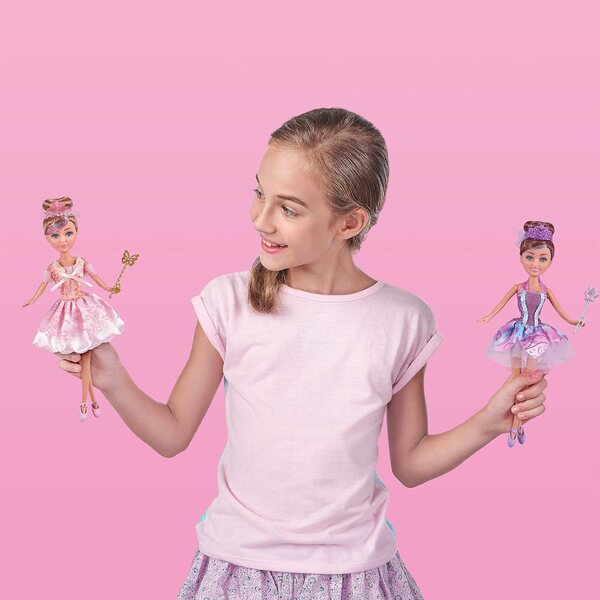 Bambola ballerina Sparkle Girlz Deluxe Oro con vestito scintillante e accessori