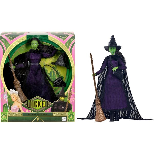 Elphaba Deluxe Wicked Mattel Puppe mit Zubehör und vom Film inspiriertem Look