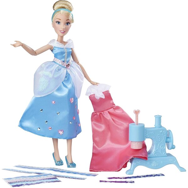 Disney Prinzessin Aschenputtel mit Accessoires – Kleider- und kreatives Druckset