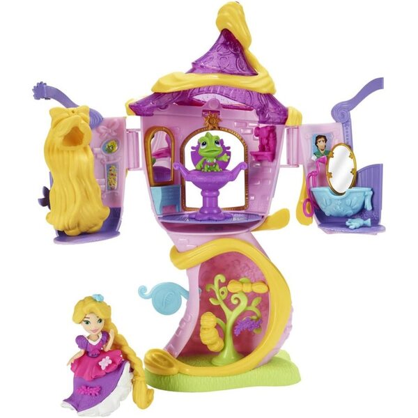Disney Princess Rapunzels Turm – Stylin'-Spieleset mit kleiner Puppe und Zubehör