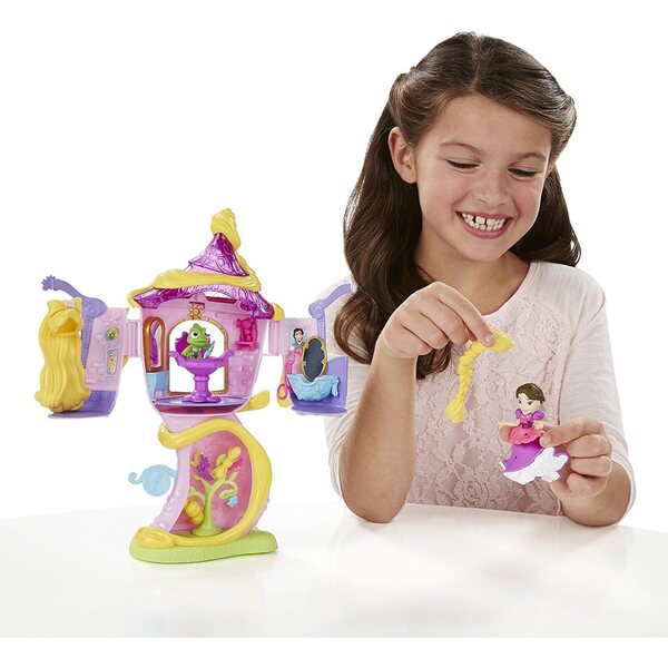 Disney Princess Rapunzels Turm – Stylin'-Spieleset mit kleiner Puppe und Zubehör