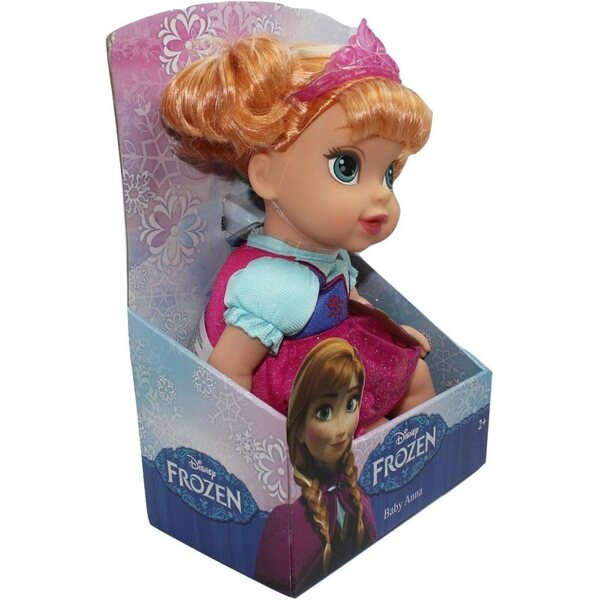 Baby-Anna-Puppe aus „Die Eiskönigin“ mit rosa Krone und gestikulierendem Daumen von Jakks Pacific