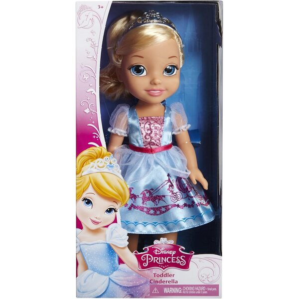 Disney Princess Cinderella Puppe 38 cm mit Tiara und Prinzessinnenkleid