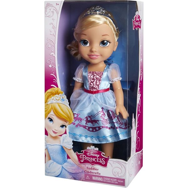 Disney Princess Cinderella Puppe 38 cm mit Tiara und Prinzessinnenkleid