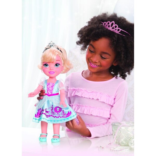 Disney Princess Cinderella Puppe 38 cm mit Tiara und Prinzessinnenkleid