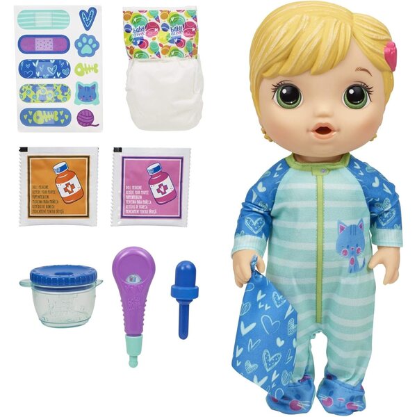 Baby Alive Mix My Medicine – Interaktive Puppe mit Medikamenten und Zubehör, ab 3 Jahren