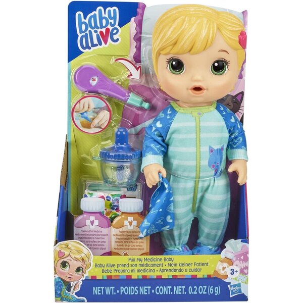 Baby Alive Mix My Medicine – Interaktive Puppe mit Medikamenten und Zubehör, ab 3 Jahren