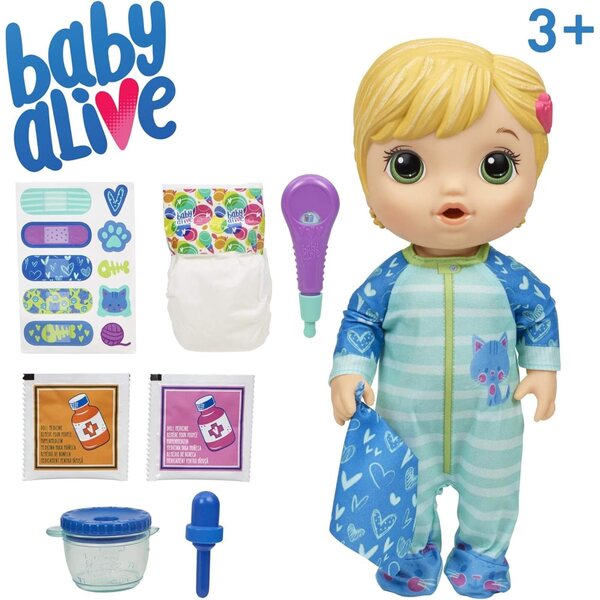 Baby Alive Mix My Medicine – Interaktive Puppe mit Medikamenten und Zubehör, ab 3 Jahren