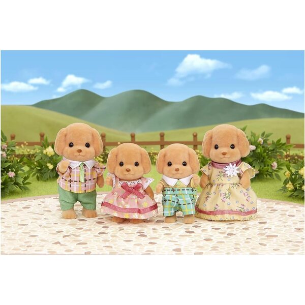 Sylvanian Families Pudelfamilie – Kreatives Spielzeugset für Kinder ab 3 Jahren