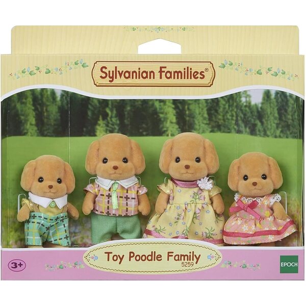 Sylvanian Families Pudelfamilie – Kreatives Spielzeugset für Kinder ab 3 Jahren