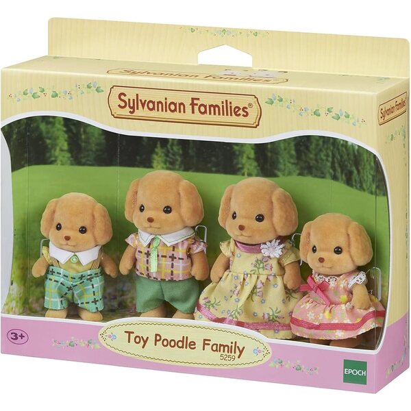 Sylvanian Families Pudelfamilie – Kreatives Spielzeugset für Kinder ab 3 Jahren