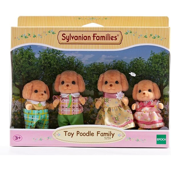 Sylvanian Families Pudelfamilie – Kreatives Spielzeugset für Kinder ab 3 Jahren