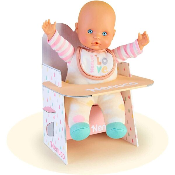 Nenuco Natural Care 25 cm große Puppe mit einfach zu montierendem Pappzubehör