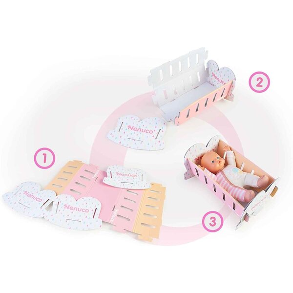 Nenuco Natural Care 25 cm große Puppe mit einfach zu montierendem Pappzubehör