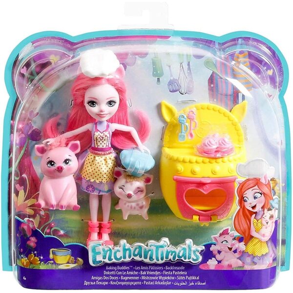Enchantimals Spielset „Leckereien mit Freunden“ mit Petja, dem Schwein, und 2 Ferkeln