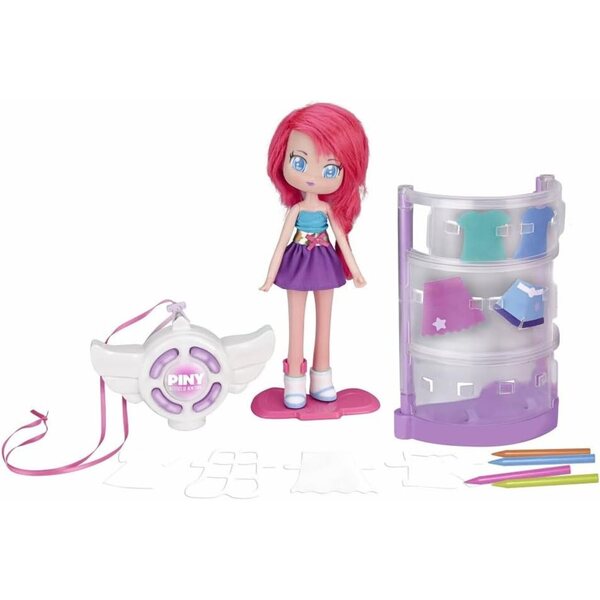 Bambola KT Fashion Tester Piny 25 cm con Kit Cucito per Rinnovare i Vestiti