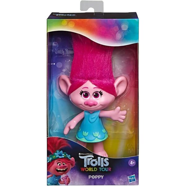 Poppy mittelgroße Puppe DreamWorks Trolls World Tour von Hasbro – Kreativspiel für Kinder ab 3 Jahren
