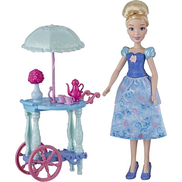 Disney Princess Cinderella Modepuppe mit Teewagen-Zubehör