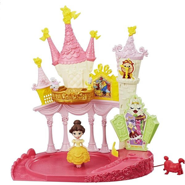 Disney Princess Belle Dance 'n Twirl Ballroom: Puppen- und Kreisel-Spielset