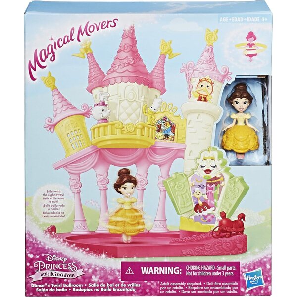 Disney Princess Belle Dance 'n Twirl Ballroom: Puppen- und Kreisel-Spielset