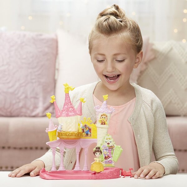 Disney Princess Belle Dance 'n Twirl Ballroom: Puppen- und Kreisel-Spielset