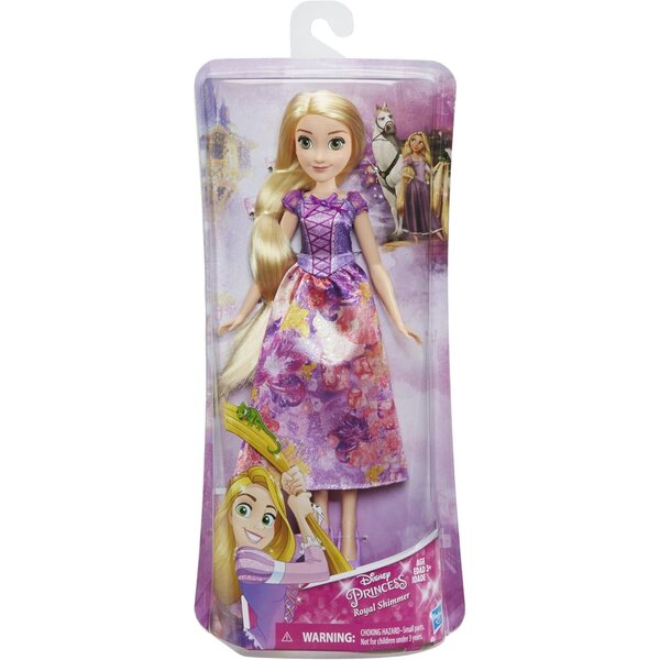 Disney Princess Royal Shimmer Rapunzel – Puppe mit glitzerndem Kleid und Aquarell-Design