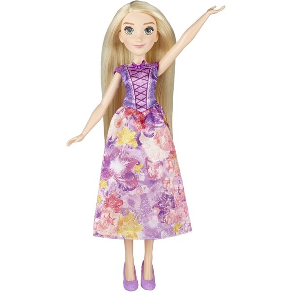 Disney Princess Royal Shimmer Rapunzel – Puppe mit glitzerndem Kleid und Aquarell-Design