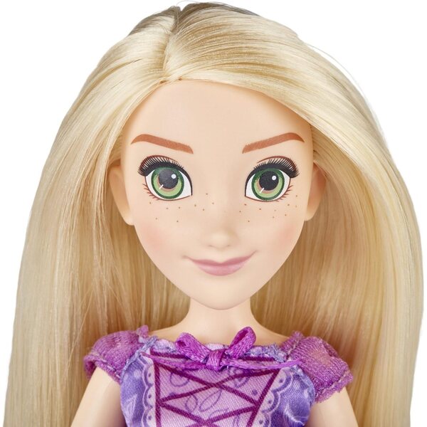 Disney Princess Royal Shimmer Rapunzel – Puppe mit glitzerndem Kleid und Aquarell-Design