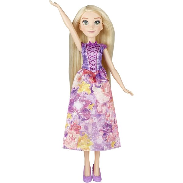 Disney Princess Royal Shimmer Rapunzel – Puppe mit glitzerndem Kleid und Aquarell-Design